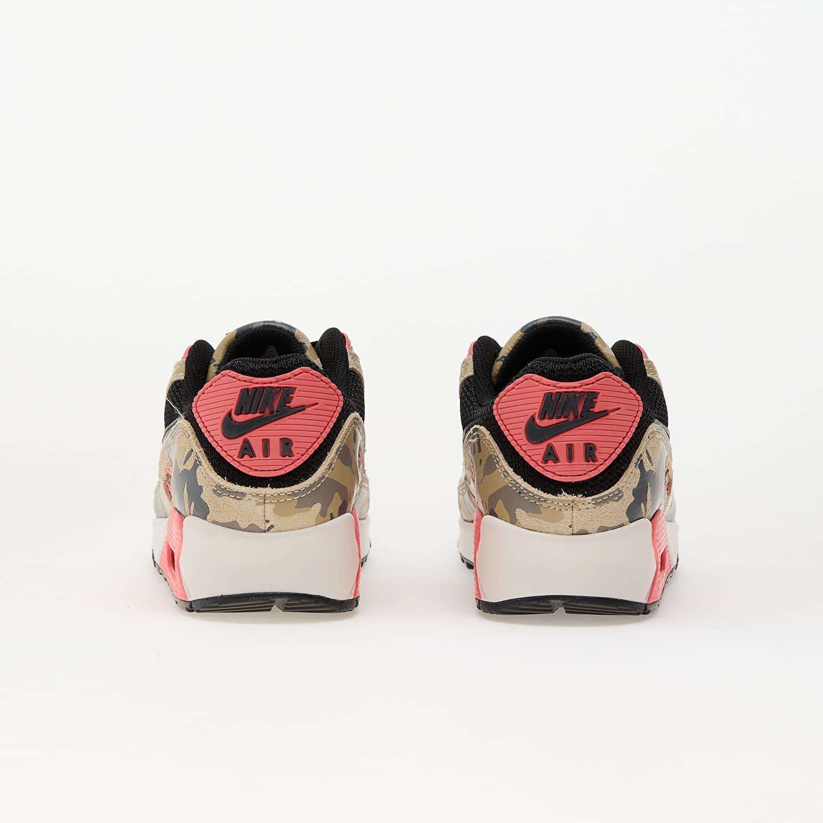Men's sneakers and shoes Nike Air Max 90 Prm Lt Khaki/ Black-Magic Ember-Mink Brown
