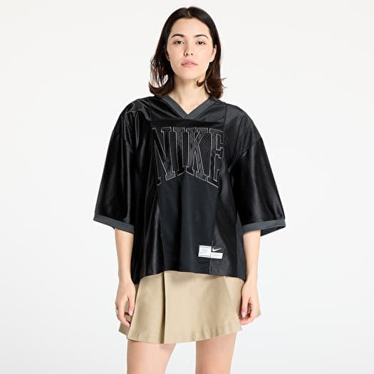Τζέρσεϊ Nike Sportswear Street Women's Oversized Short-Sleeve Graphic Jersey Black/ Anthracite