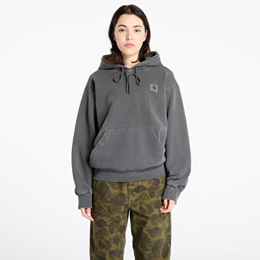 Bluza Carhartt WIP Hooded Nelson Sweat UNISEX Graphite Garment Dyed