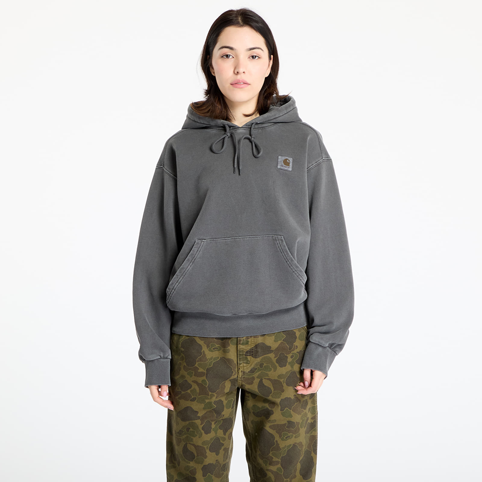 Kapuutsikud ja kampsunid Carhartt WIP Hooded Nelson Sweat UNISEX Graphite Garment Dyed