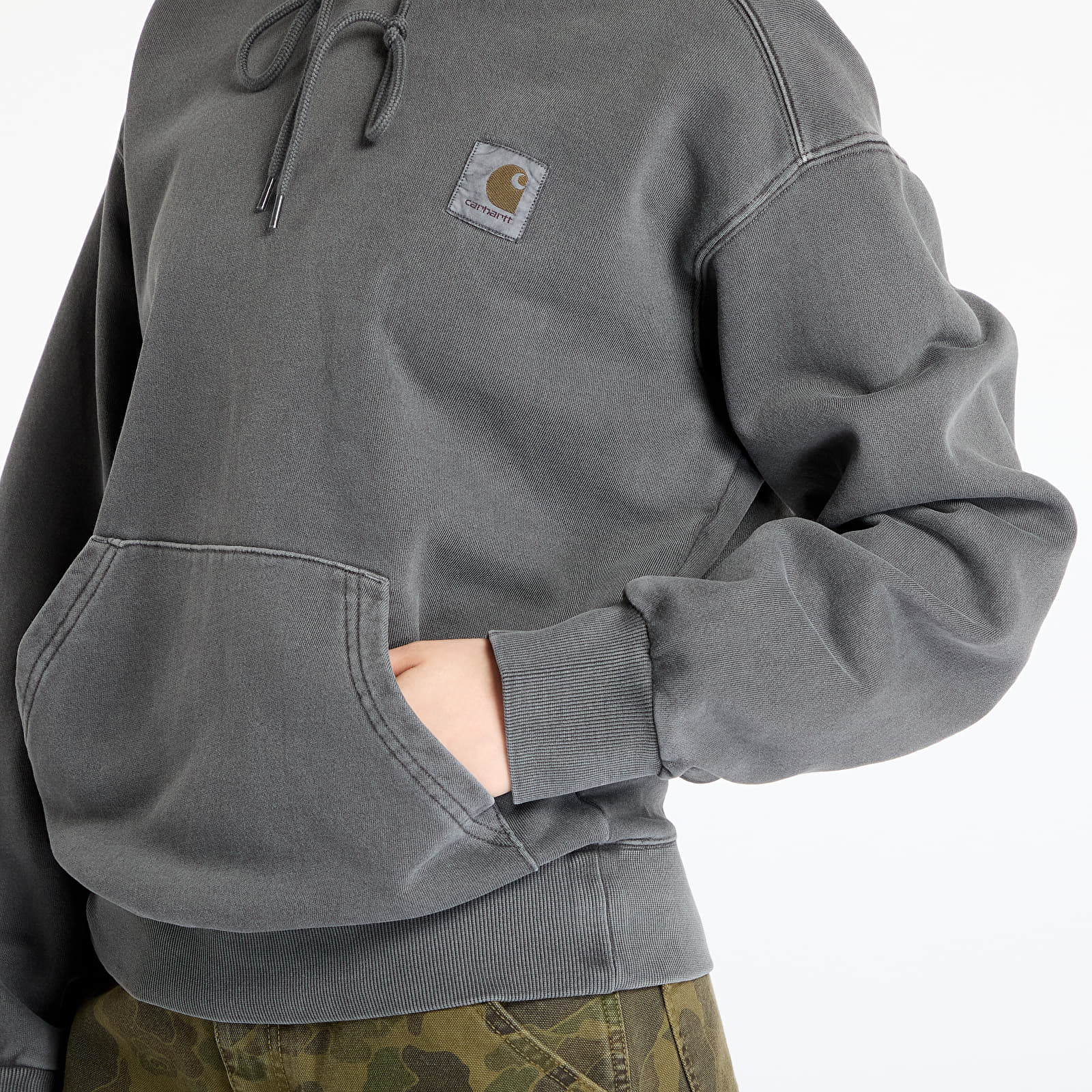 Kapuutsikud ja kampsunid Carhartt WIP Hooded Nelson Sweat UNISEX Graphite Garment Dyed