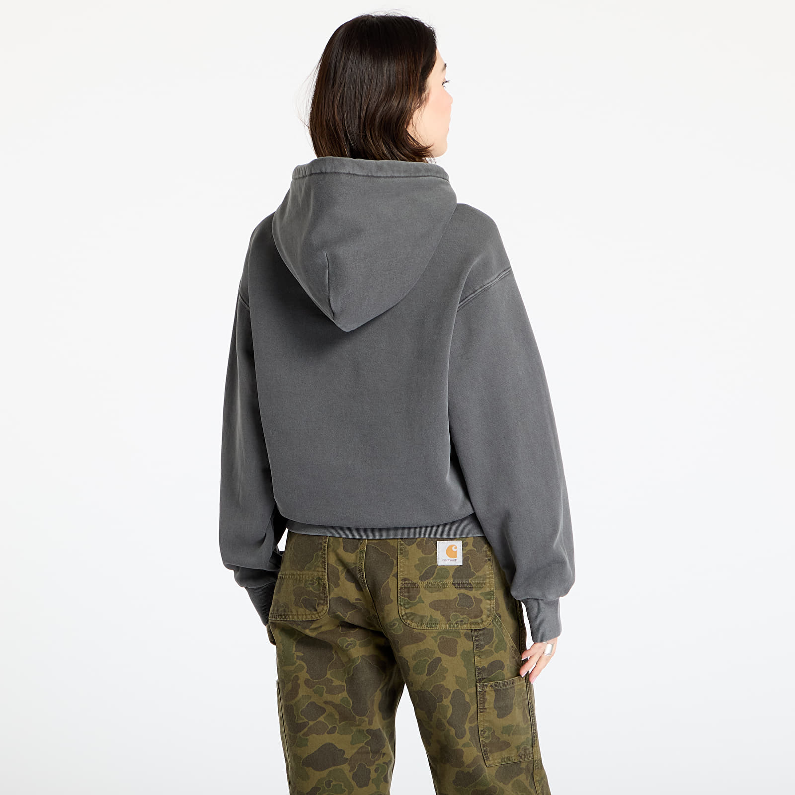 Kapuutsikud ja kampsunid Carhartt WIP Hooded Nelson Sweat UNISEX Graphite Garment Dyed