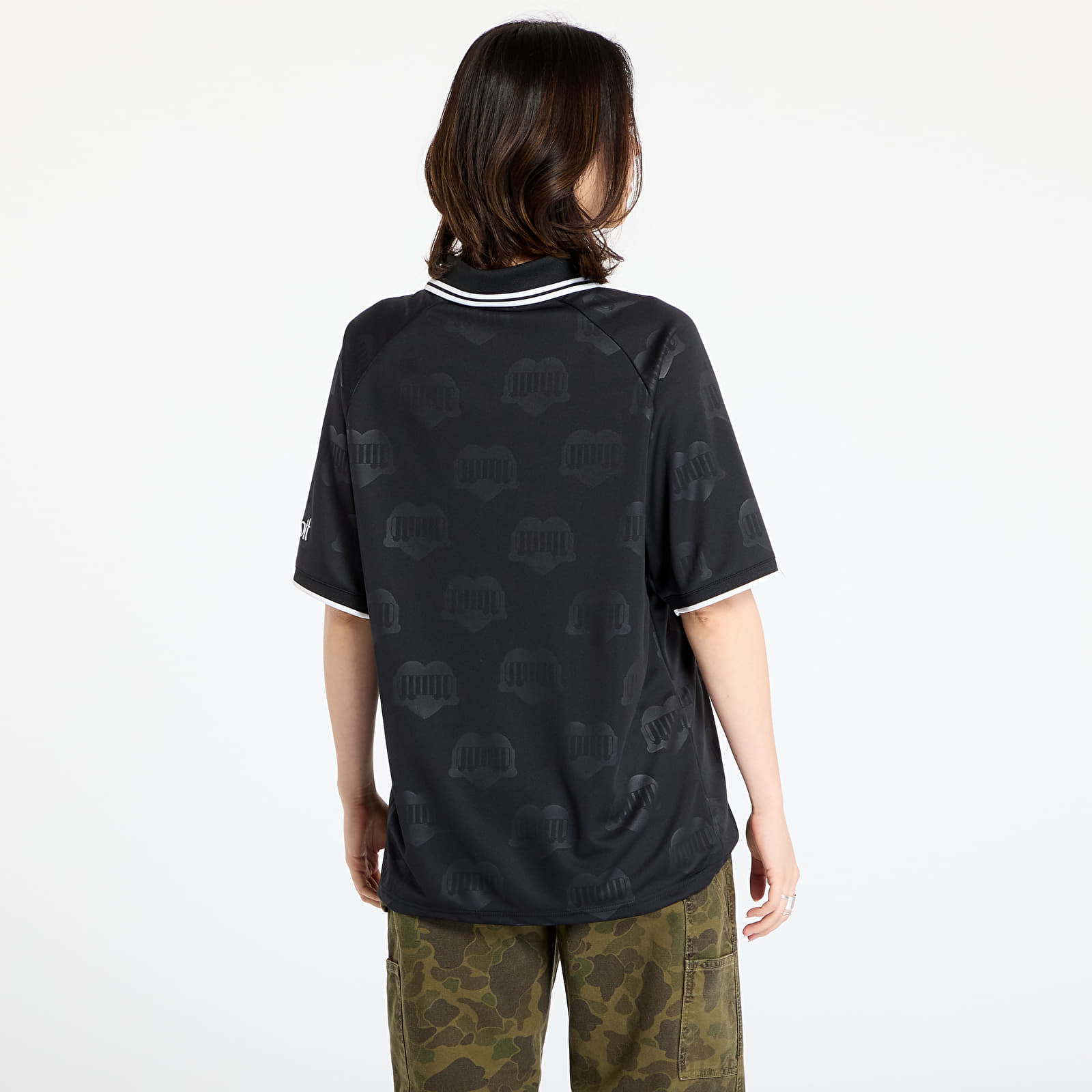 Truien Carhartt WIP S/S Harttâ Football T-Shirt UNISEX Heart Train Jacquard/ Black