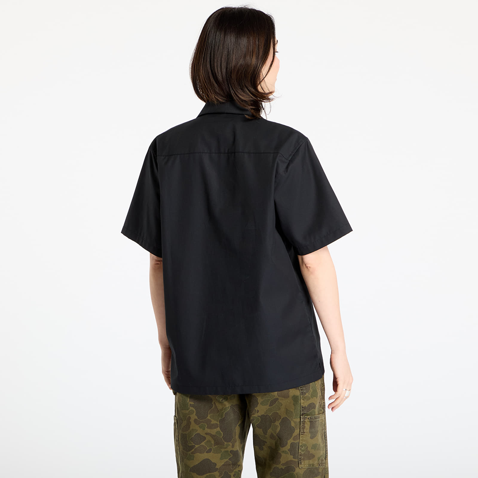 Muške košulje Carhartt WIP S/S Delray Shirt UNISEX Black/ White
