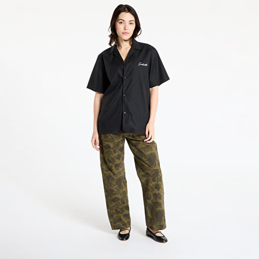 Men's shirts Carhartt WIP S/S Delray Shirt UNISEX Black