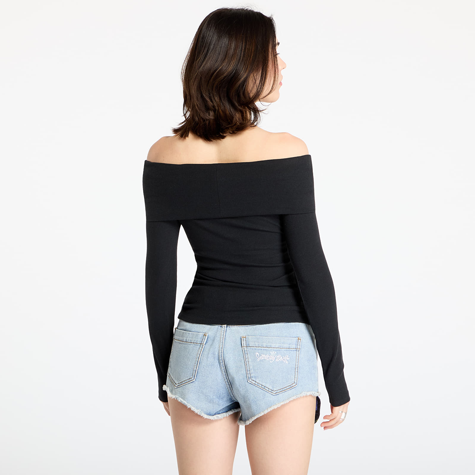 Dames tops adidas Originals Off Shoulder Top Black