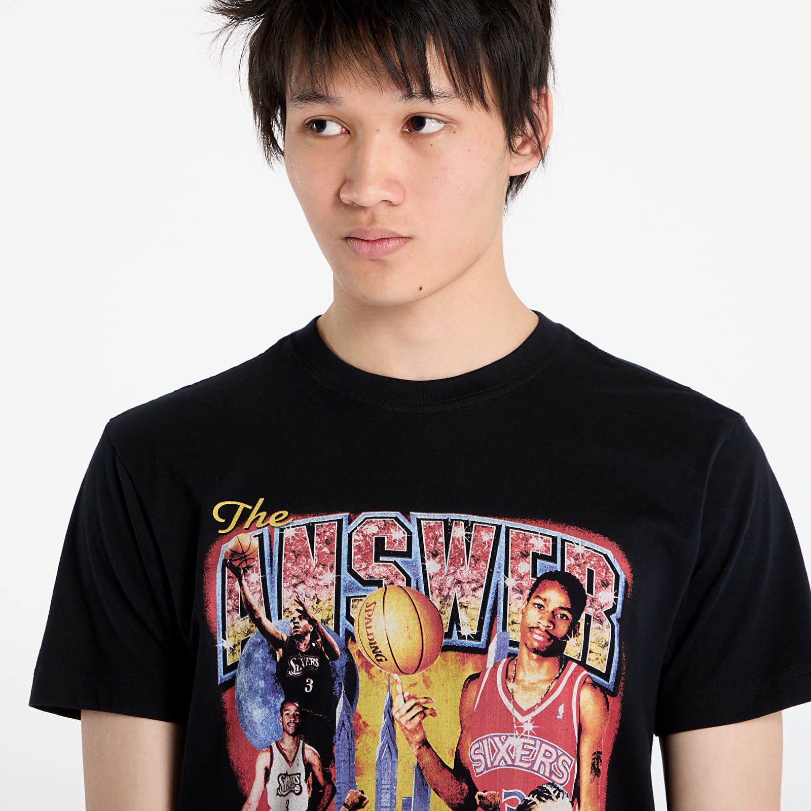 Men's T-shirts Mitchell & Ness NBA 76Ers Allen Iverson Bootleg Tee Black