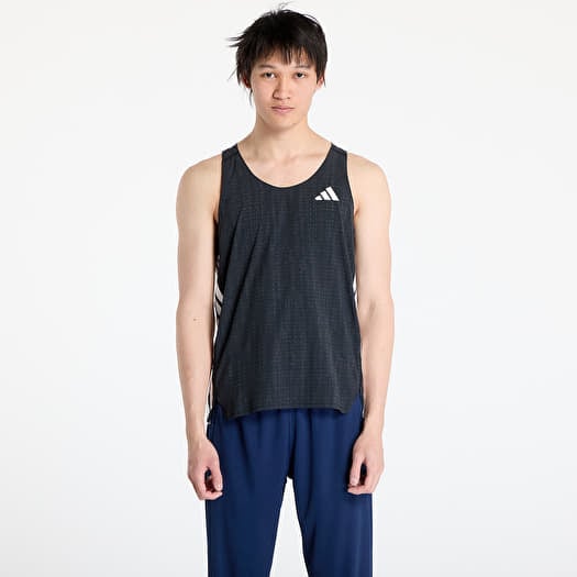 adidas Adizero Running Singlet Dark Grey/ Carbon/ Black