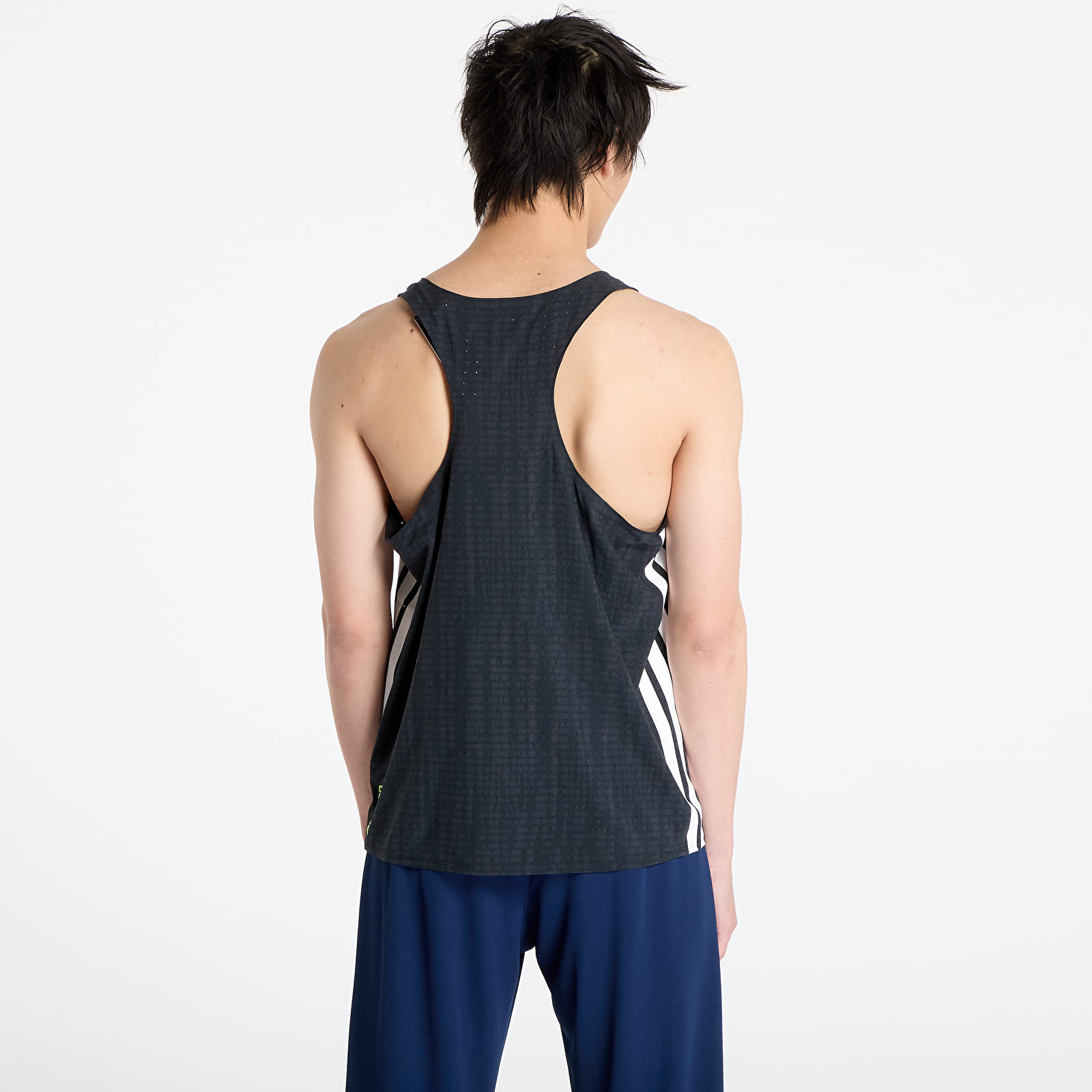 Men's tank tops adidas Adizero Running Singlet Dark Grey/ Carbon/ Black