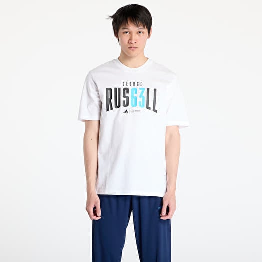 T-shirt adidas x Mercedes AMG Petronas Formula One Team George Russell Tee White