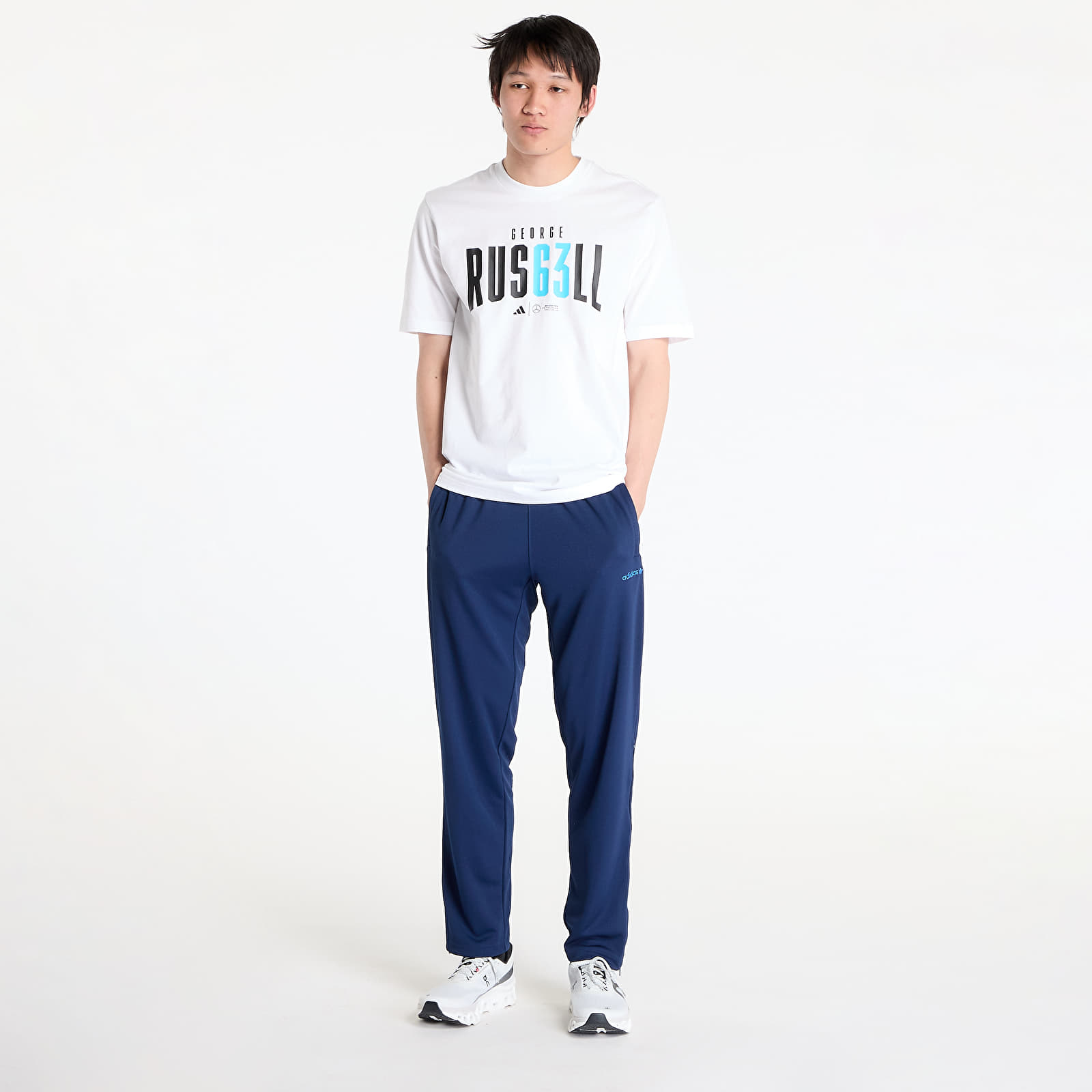 Meeste T-särgid adidas x Mercedes AMG Petronas Formula One Team George Russell Tee White