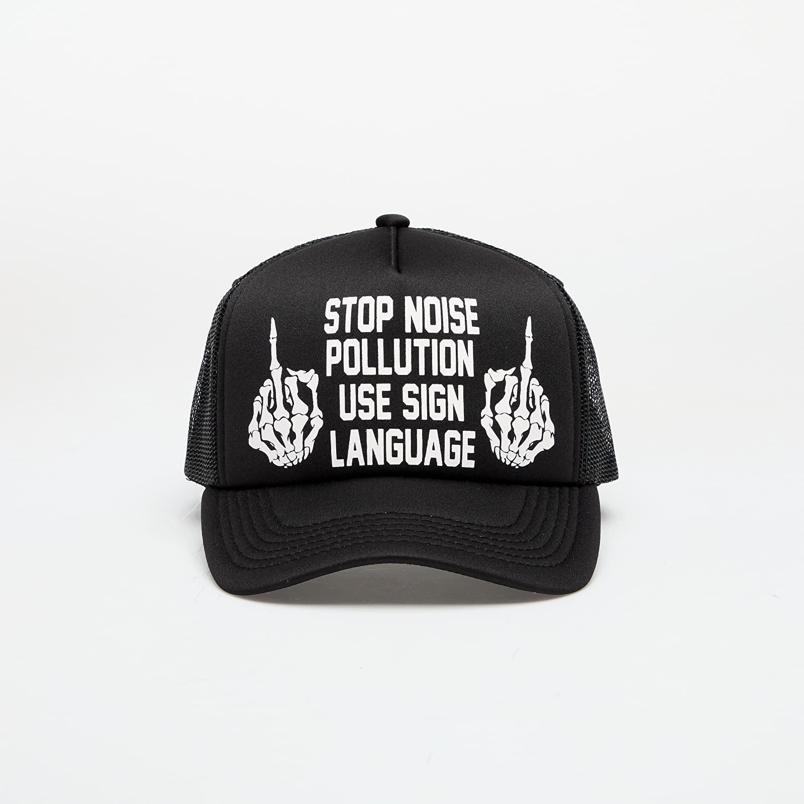 Mütsid PLEASURES Pollution Trucker Black