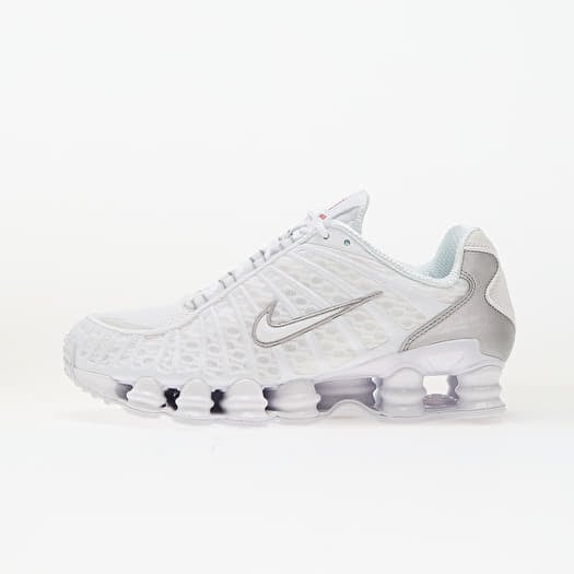 Nike Shox TL White/ White-Metallic Silver-Max Orange