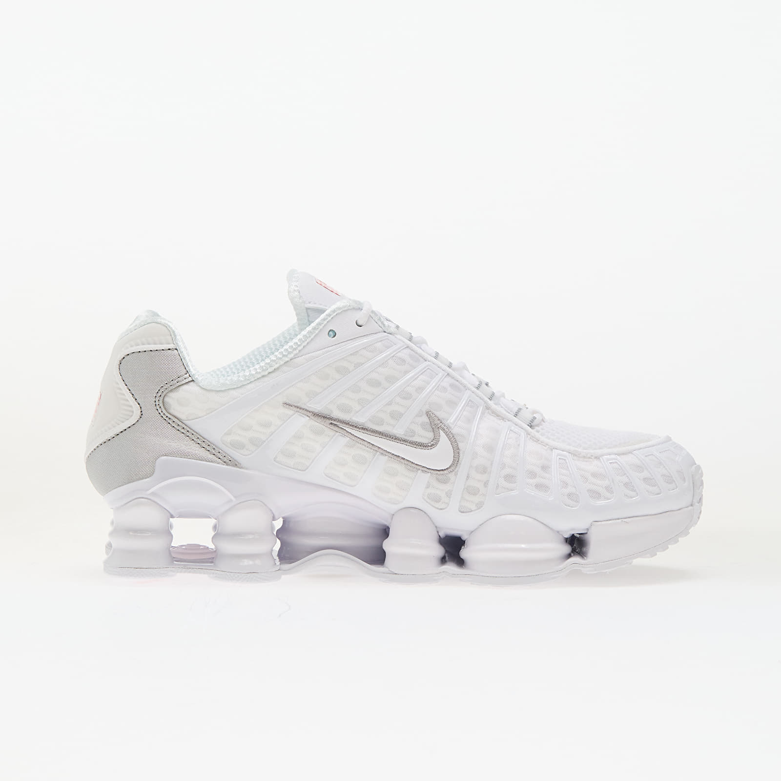 Turnschuhe und Schuhe für Männer Nike Shox TL White/ White-Metallic Silver-Max Orange