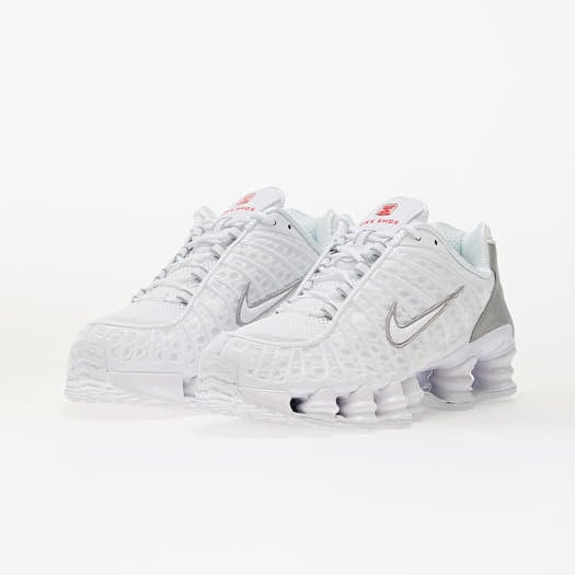 Nike Shox TL ホワイト 27cm Nike Shox TL White Metallic Silver Max Orange (Women's