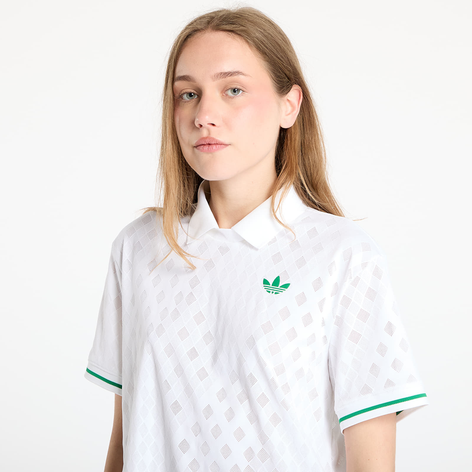 Moteriški marškinėliai adidas Tennis Climacool Polo Pro White
