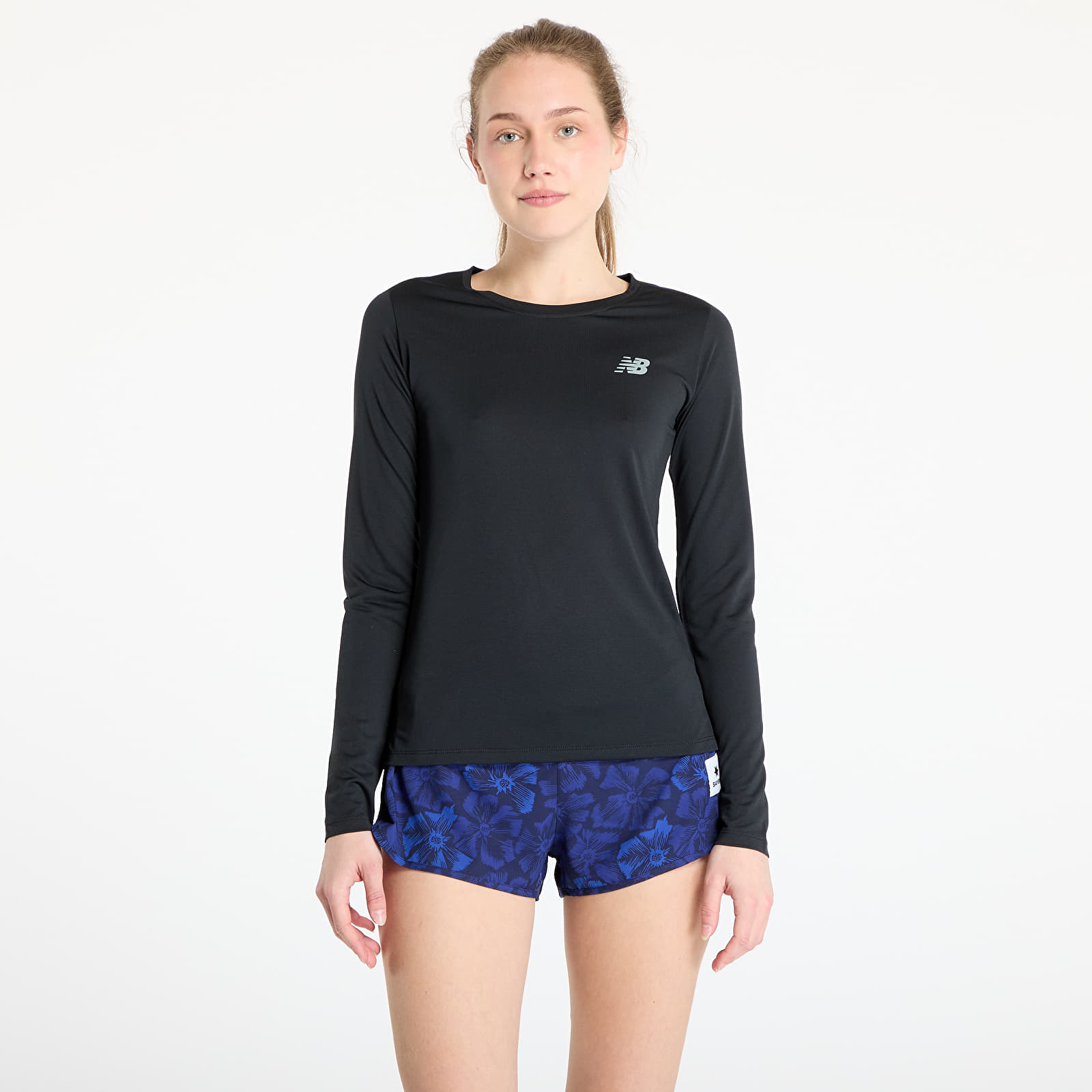 Dames T-shirts New Balance Sport Long Sleeve Black