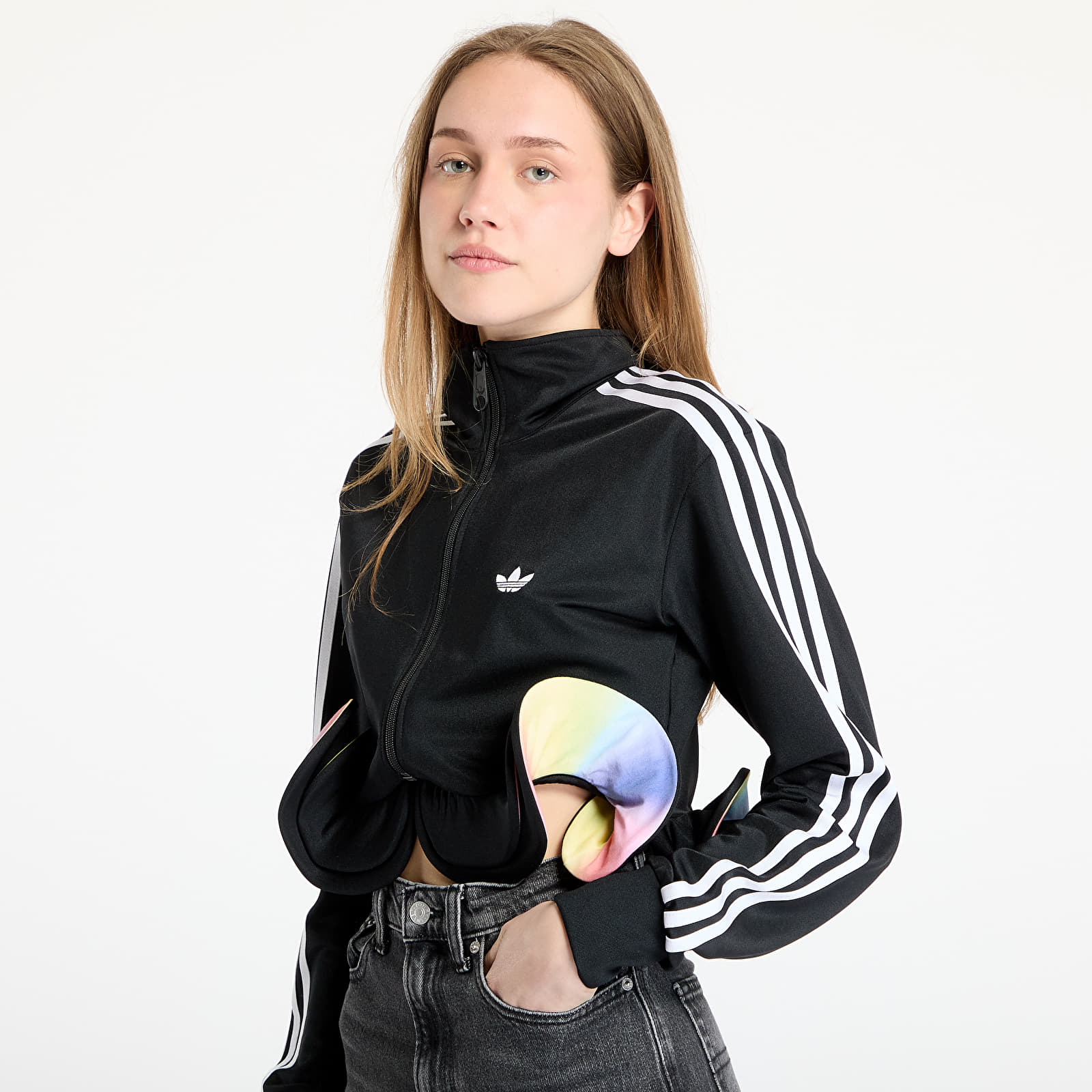 Damestruien adidas x Jeremy Scott W Pride Fashion Track Top Black