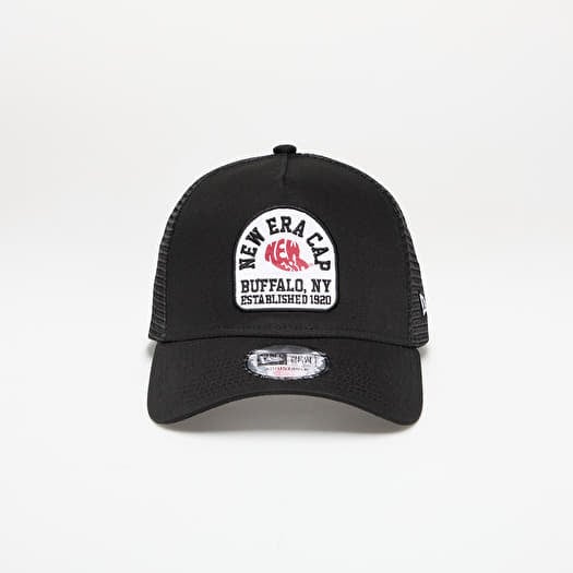 Kapa New Era Cotton Patch 9FORTY A-Frame Trucker Adjustable Cap Black