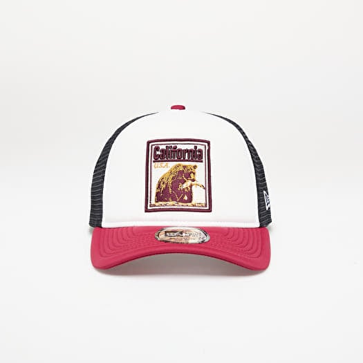 Kapa New Era Graphic Patch 9FORTY A-Frame Trucker Cap  White