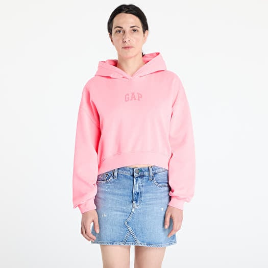 Sweatshirt GAP Pg Logo Cropped Po Hoodie Sassy Pink
