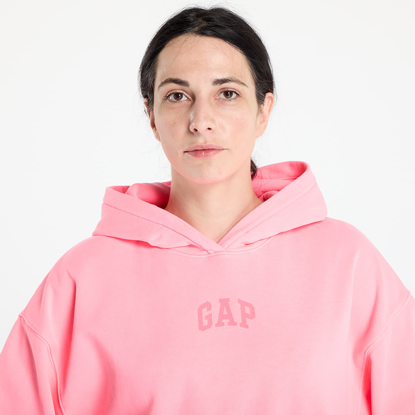 Kapuutsikud ja kampsunid GAP Pg Logo Cropped Po Hoodie Sassy Pink
