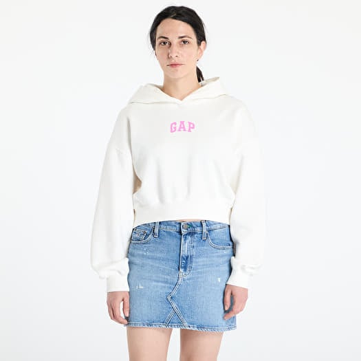 Sweatshirt GAP Pg Logo Cropped Po Hoodie New Off White