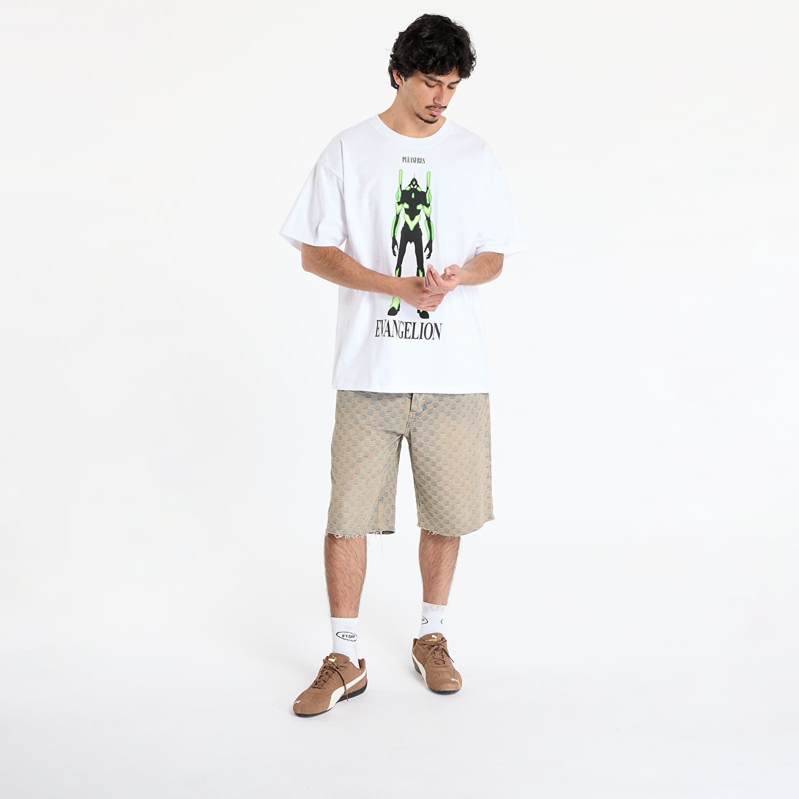 Men's T-shirts PLEASURES Eva 1 T-Shirt White