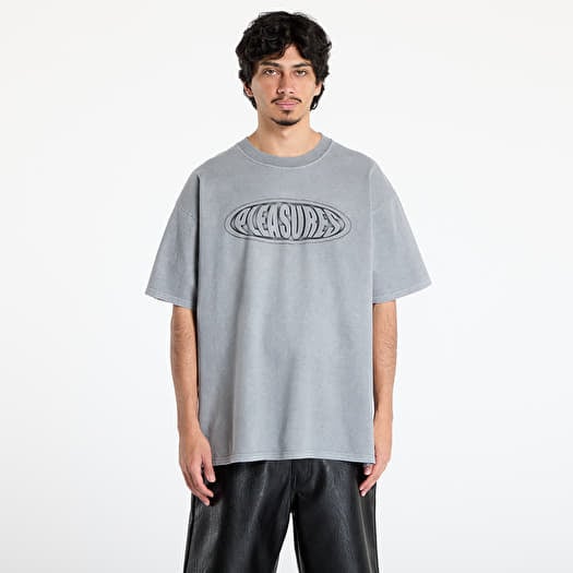 T-shirt PLEASURES Sandblast T-Shirt Dark Silver
