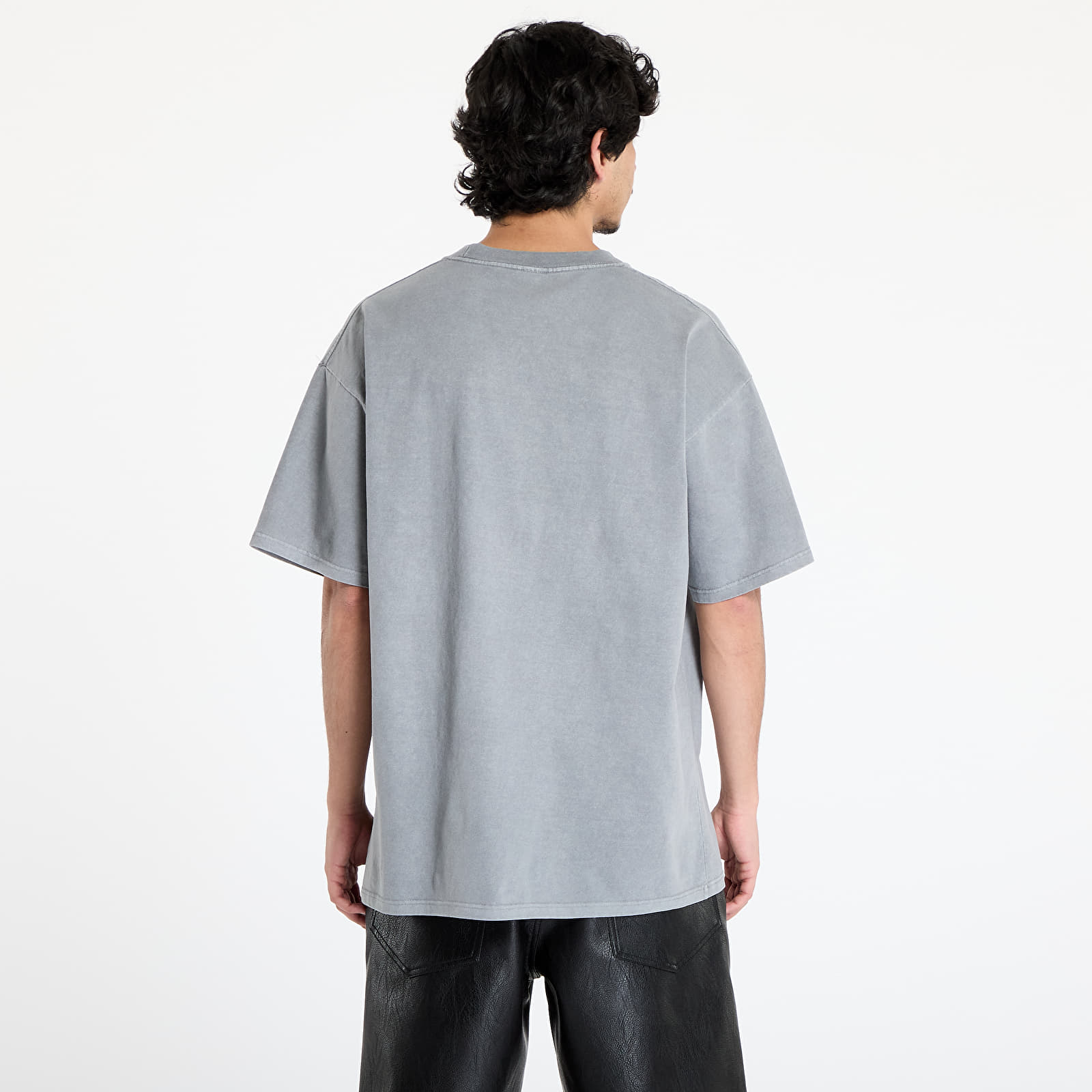 Men's T-shirts PLEASURES Sandblast T-Shirt Dark Silver