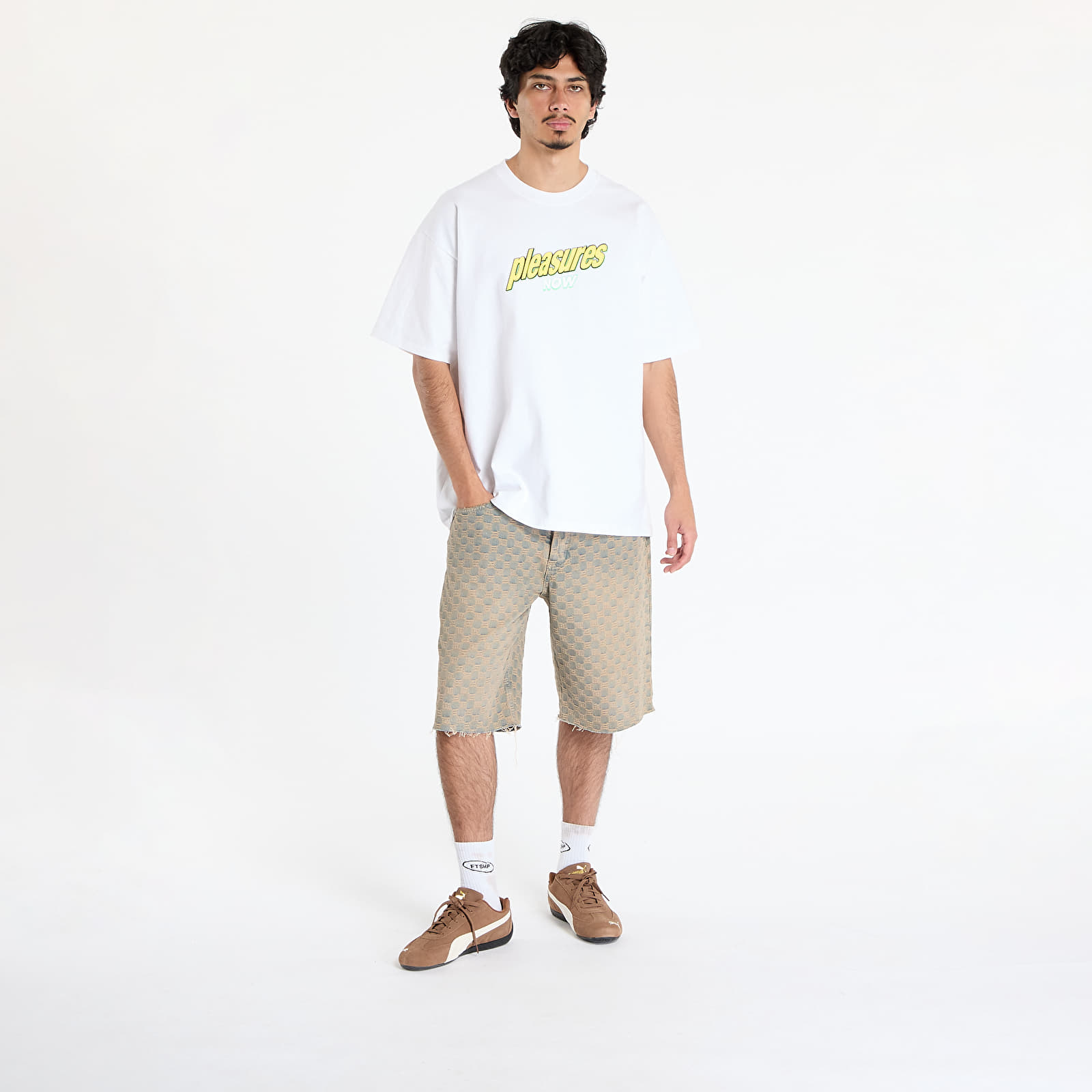 Men's T-shirts PLEASURES Quench T-Shirt White