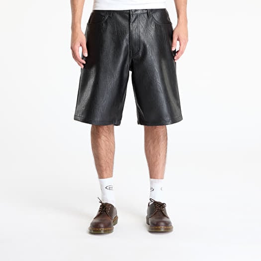 Shorts PLEASURES Plaster Baggy Shorts Black