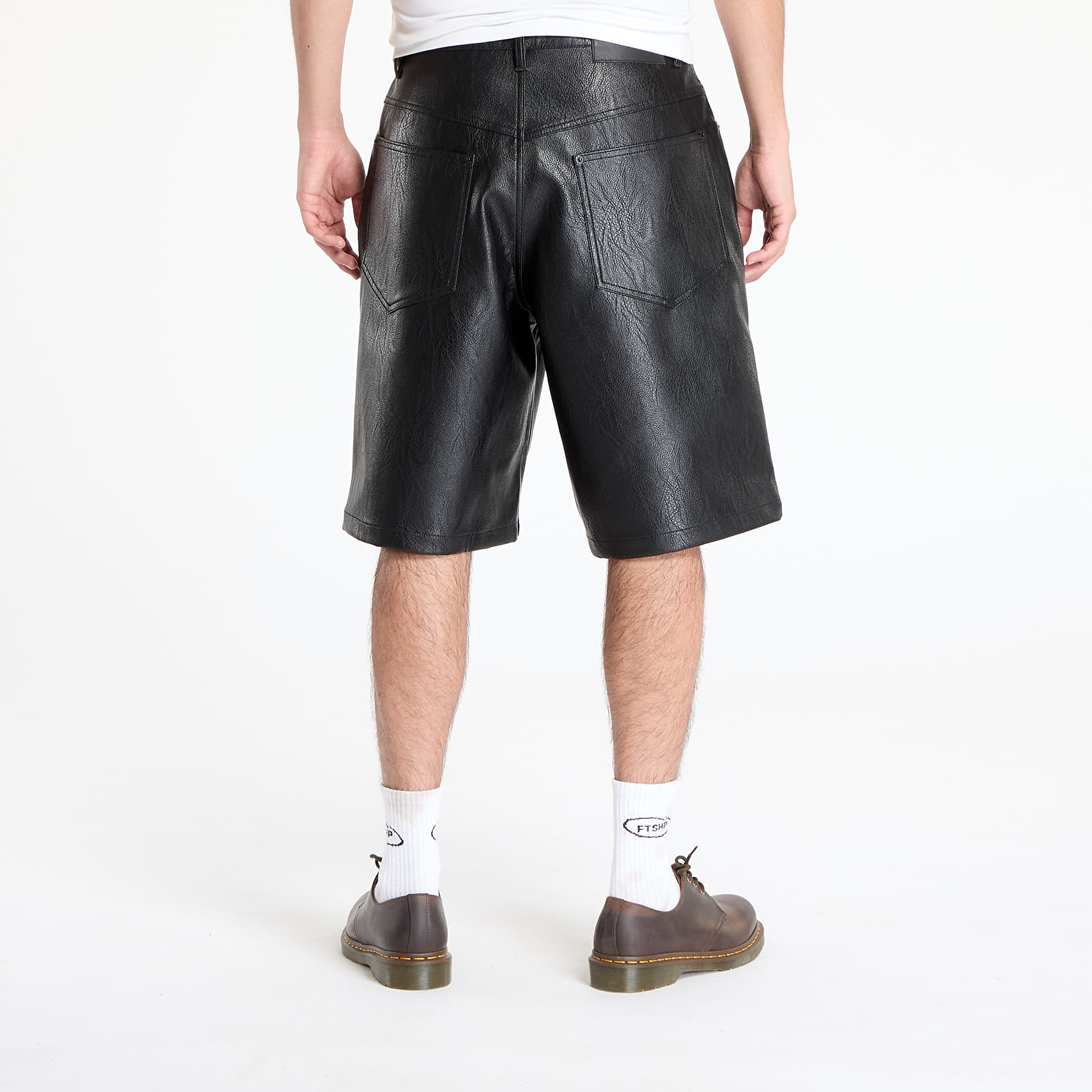 Men's shorts PLEASURES Plaster Baggy Shorts Black