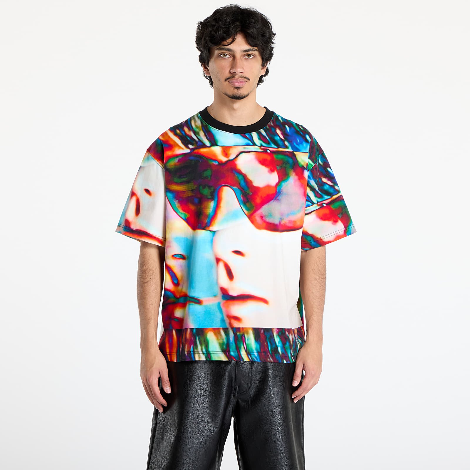 Men's T-shirts PLEASURES Psycho Heavyweight Shirt Multi