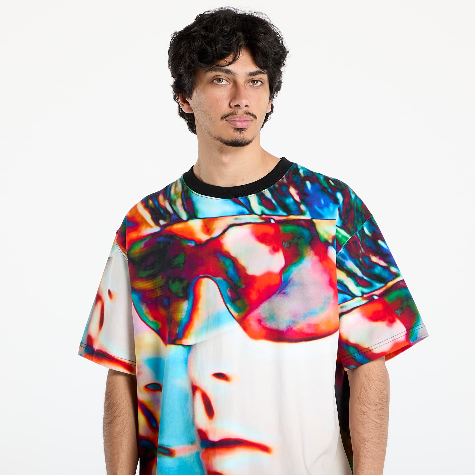 Men's T-shirts PLEASURES Psycho Heavyweight Shirt Multi
