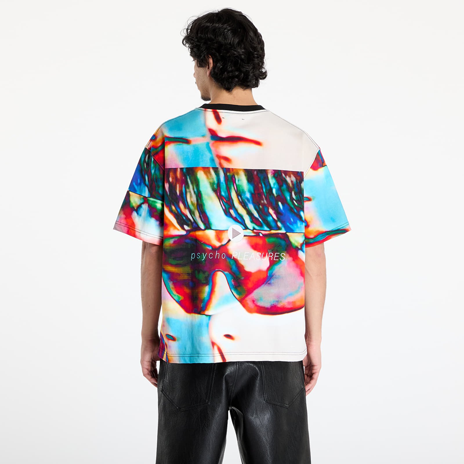 Men's T-shirts PLEASURES Psycho Heavyweight Shirt Multi