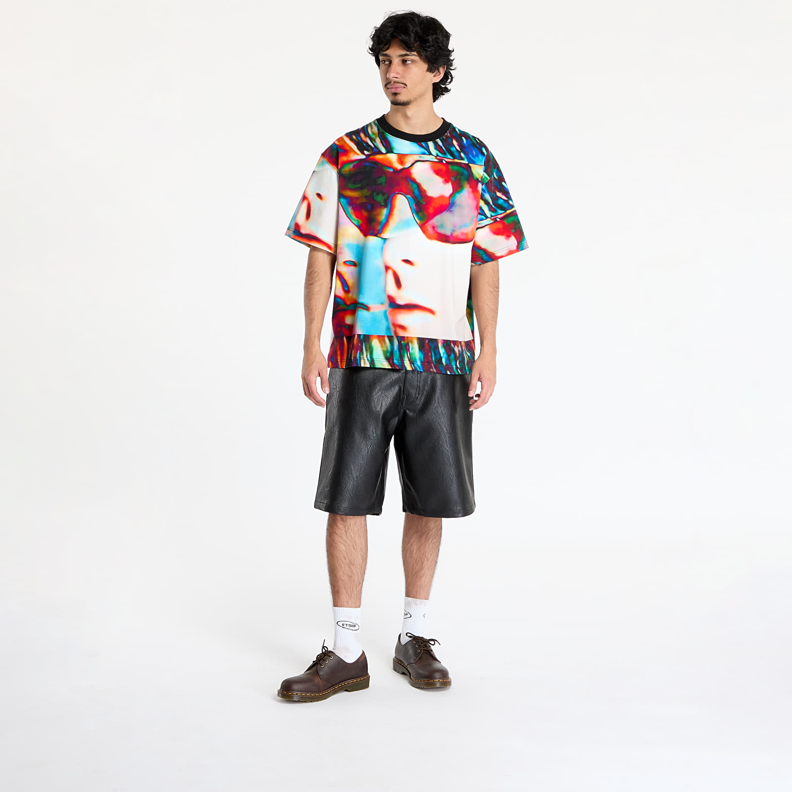 Men's T-shirts PLEASURES Psycho Heavyweight Shirt Multi