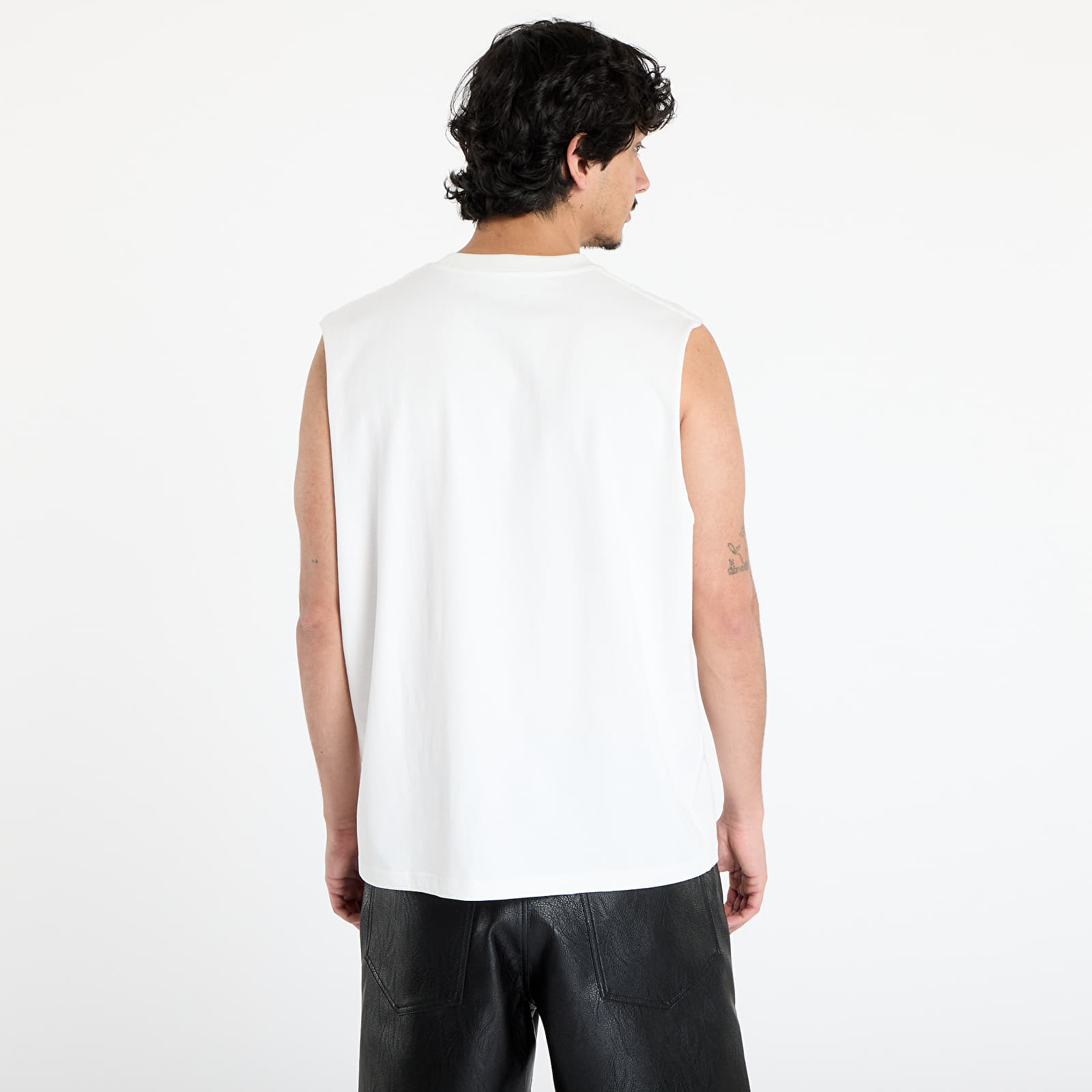 Magliette da uomo PLEASURES Onyx Sleeveless Shirt White
