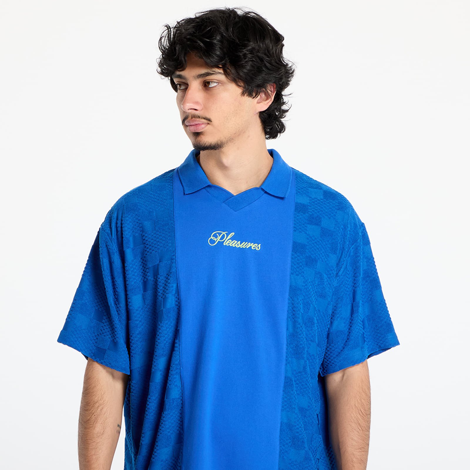 Tricouri pentru bărbați PLEASURES Planets Polo Blue