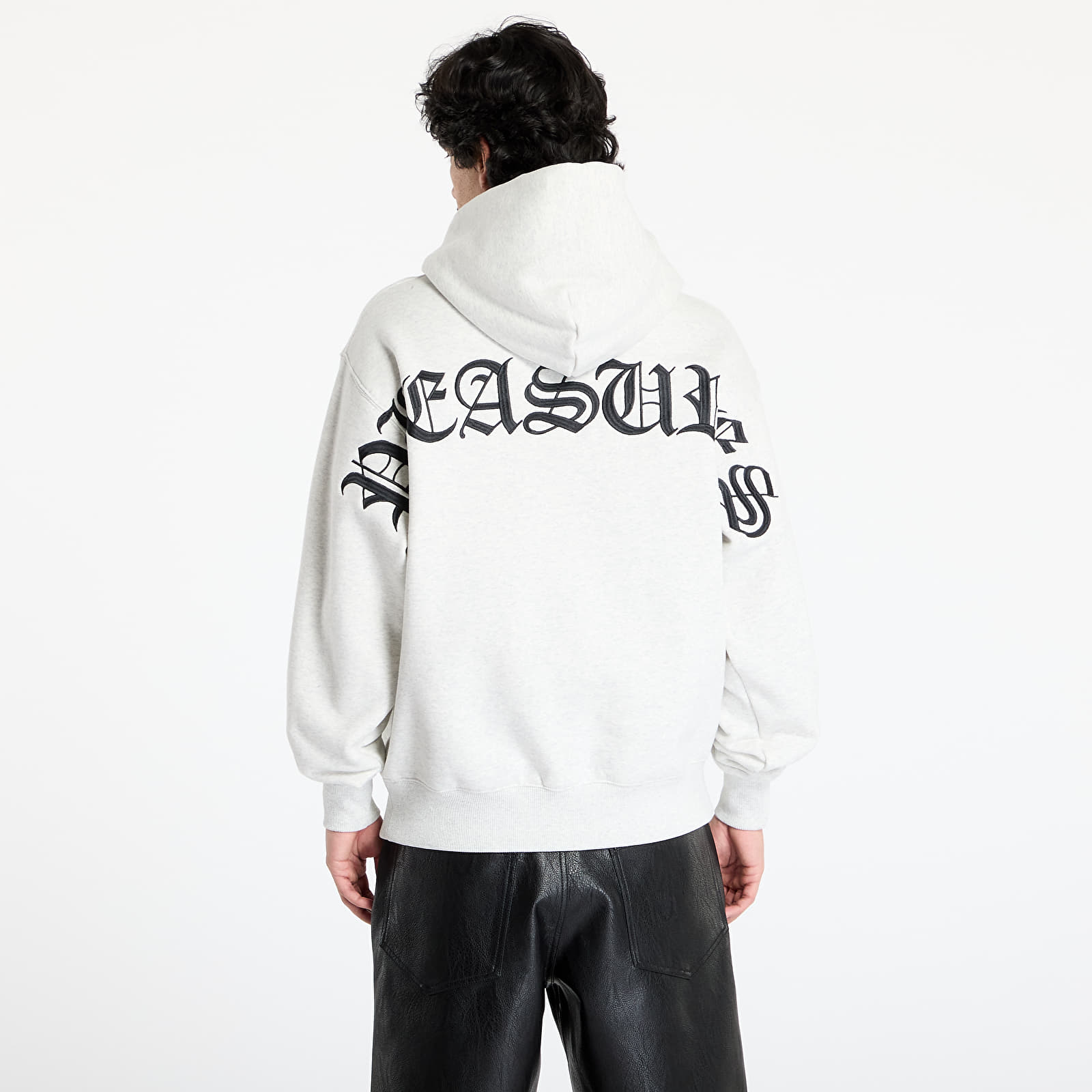 Muške majice PLEASURES Neural Hoodie Grey Mélange