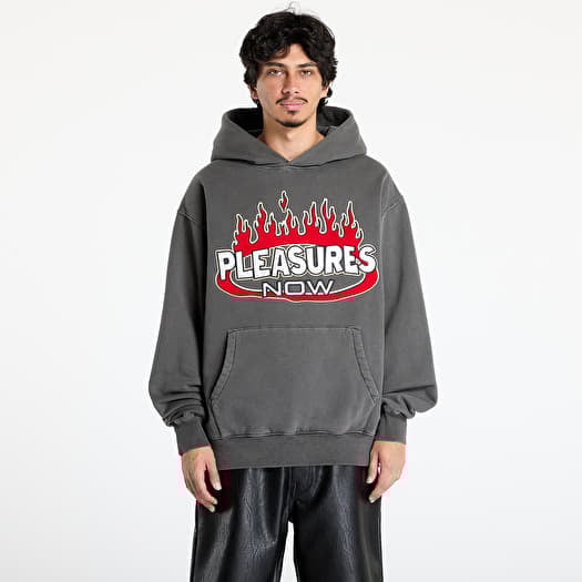 Sweatshirt PLEASURES Flame Hoodie Faded Black