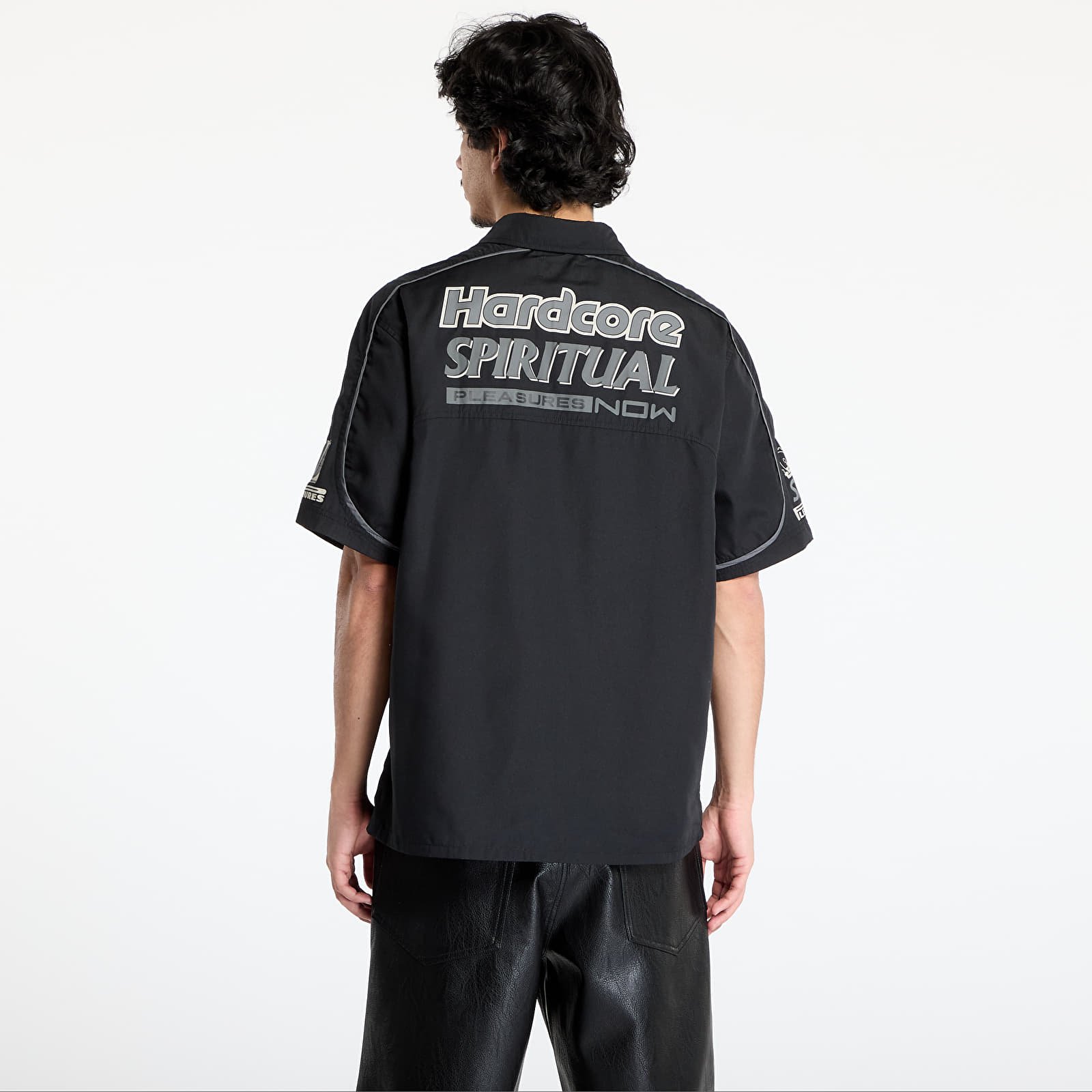 Camisas para hombre PLEASURES Terror Button Up Black