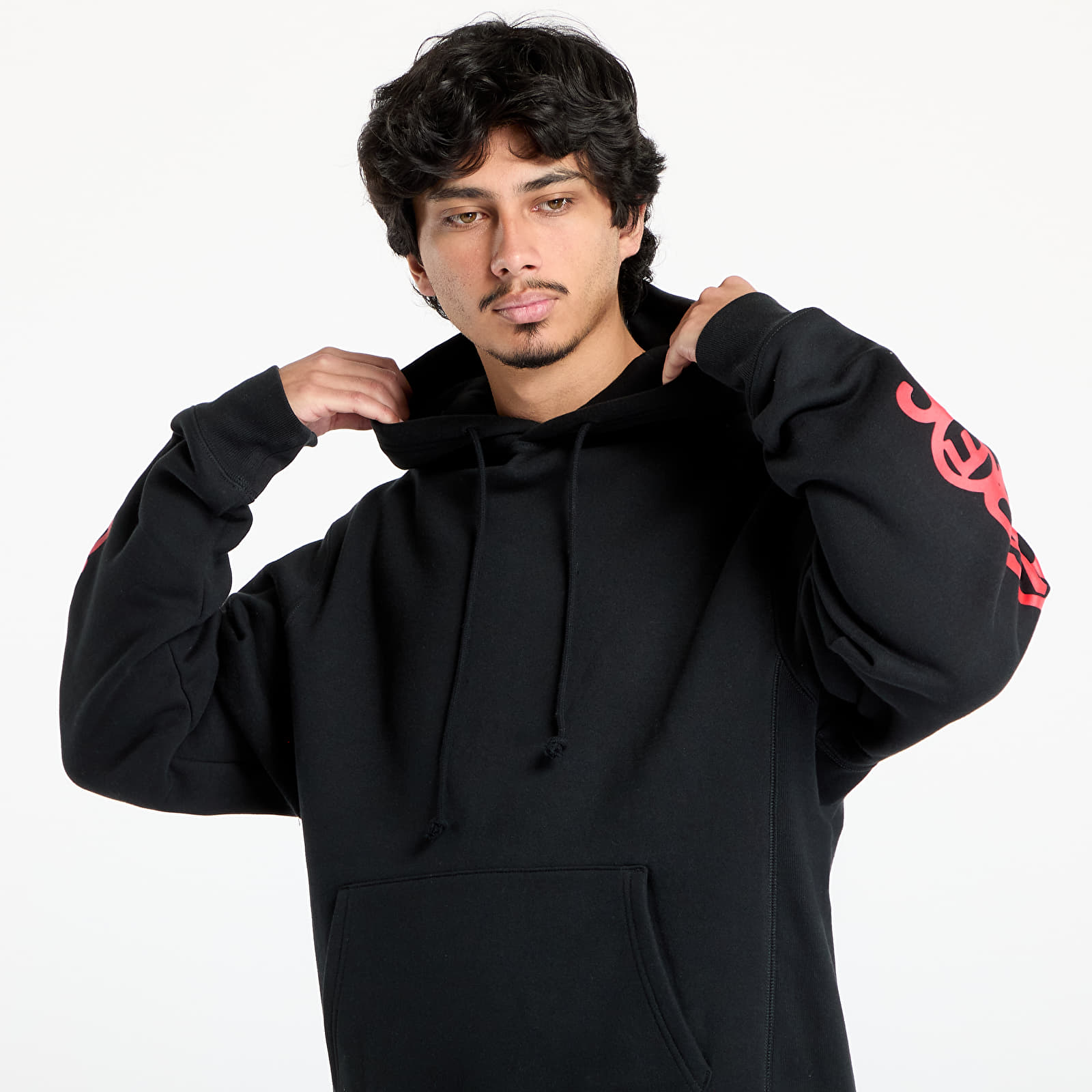 Sudaderas de hombre PLEASURES Fanzine Hoodie Black