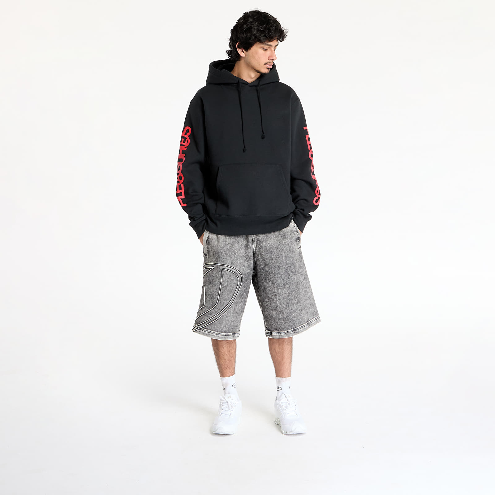 Sudaderas de hombre PLEASURES Fanzine Hoodie Black