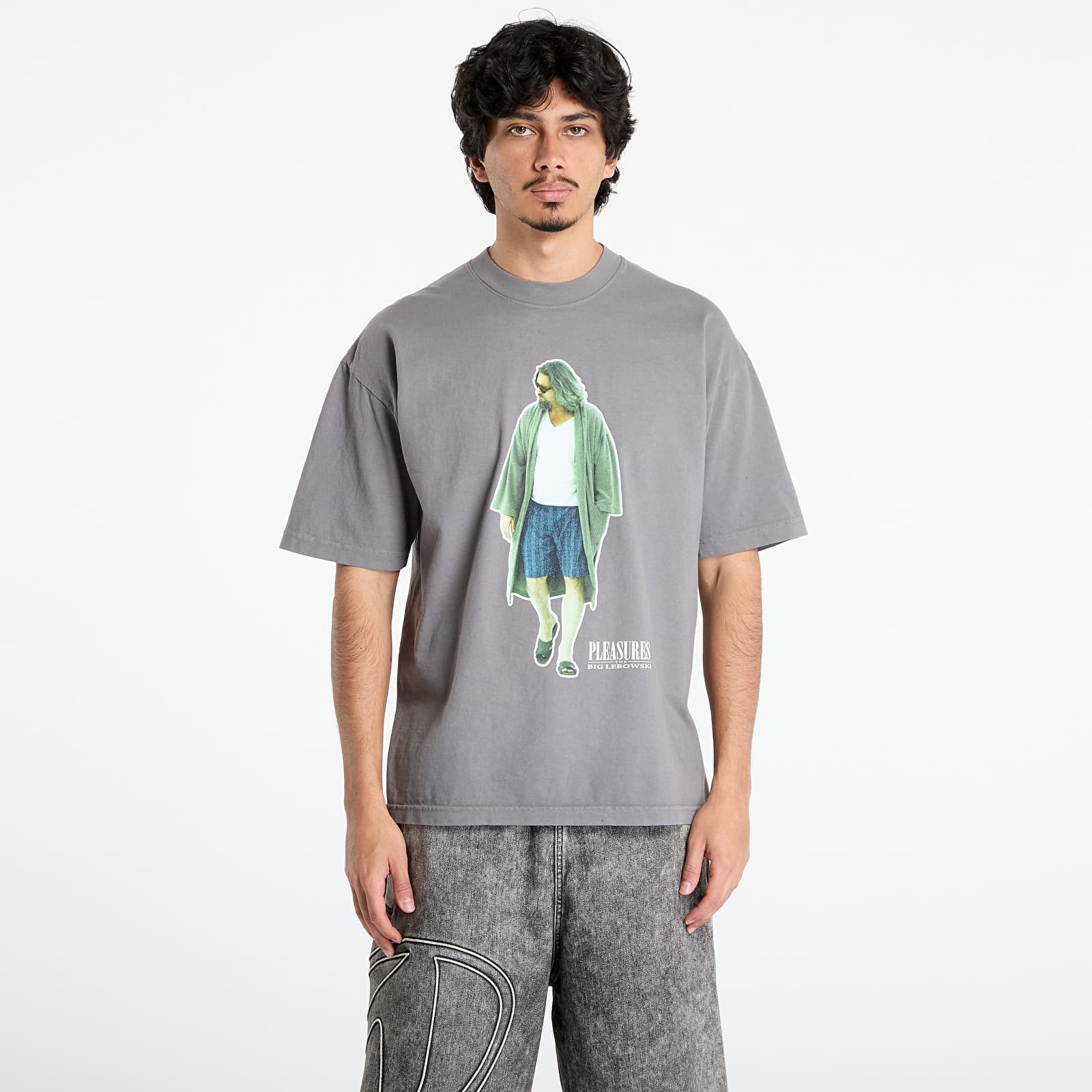 Camisetas hombre PLEASURES Dude T-Shirt Charcoal