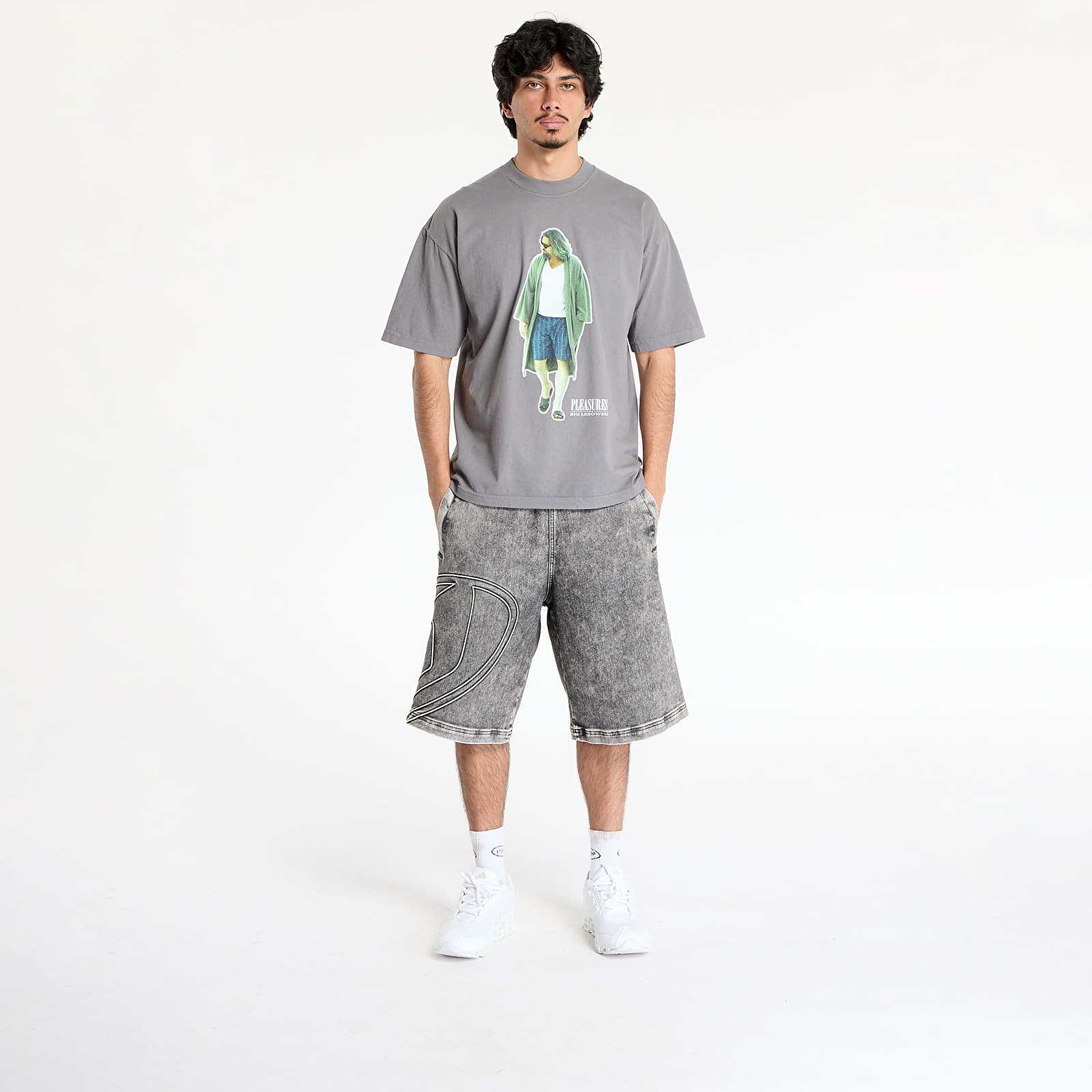 Camisetas hombre PLEASURES Dude T-Shirt Charcoal