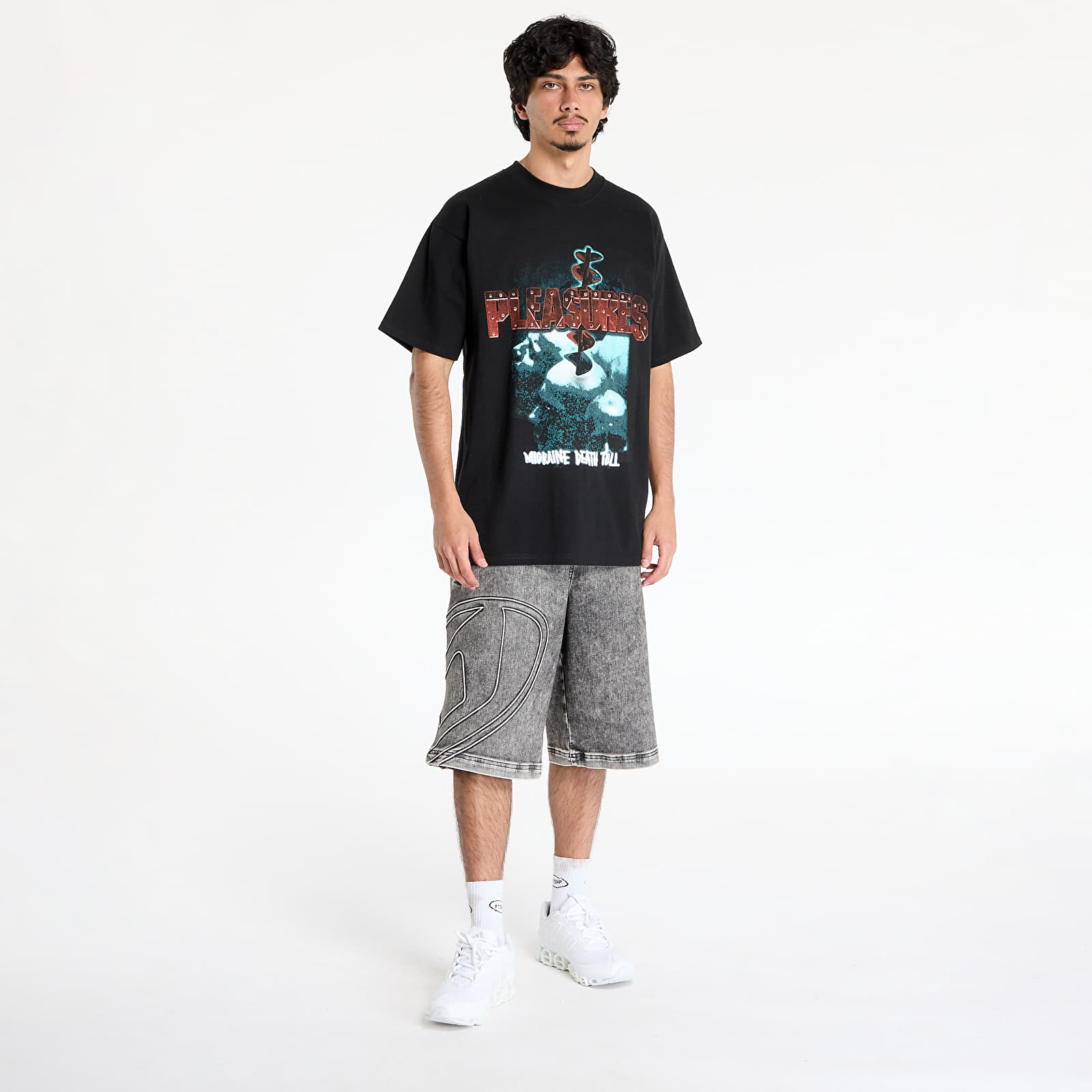 Camisetas hombre PLEASURES Migraine T-Shirt Black Edge
