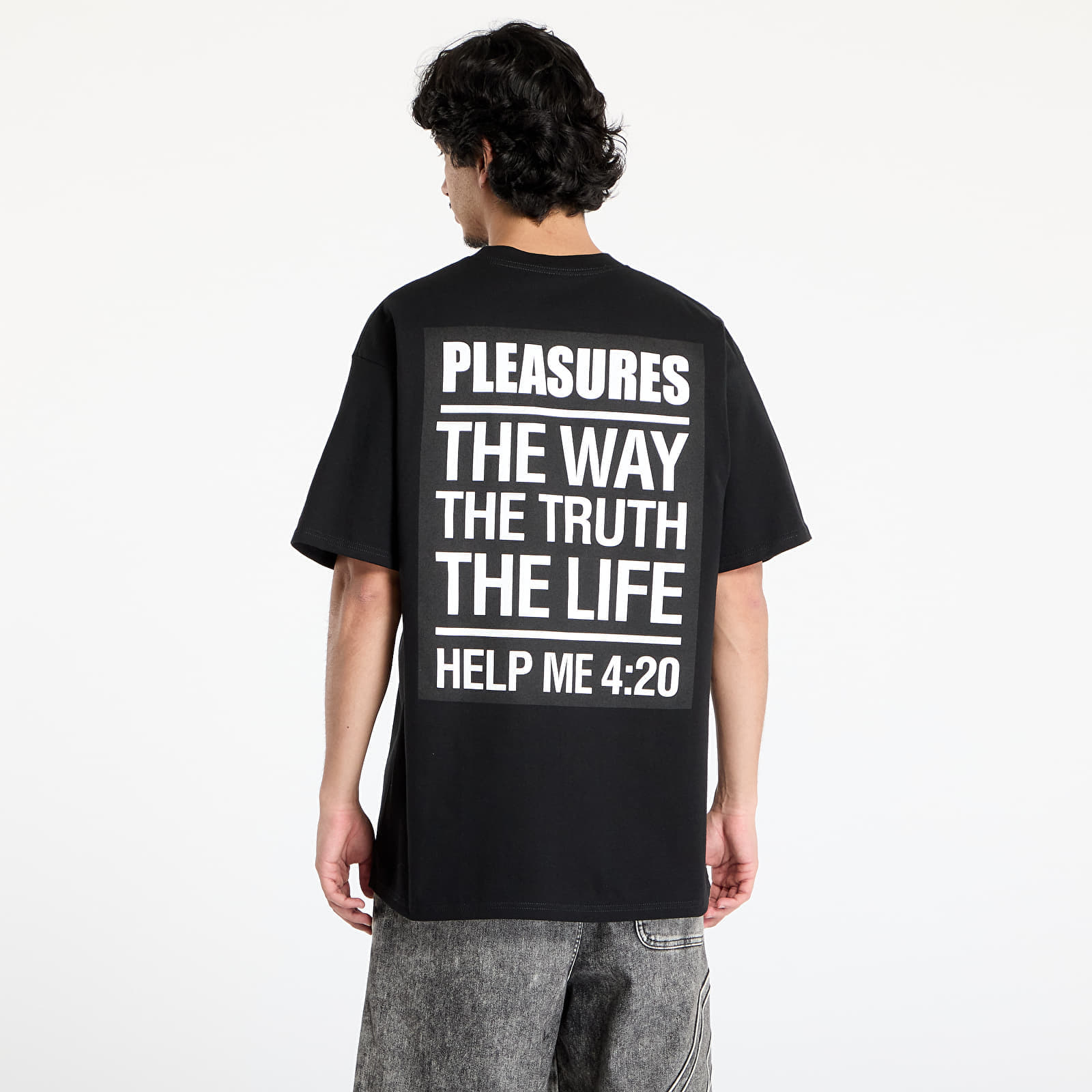 PLEASURES T-shirt PLEASURES Scripture T-Shirt Black S - 3