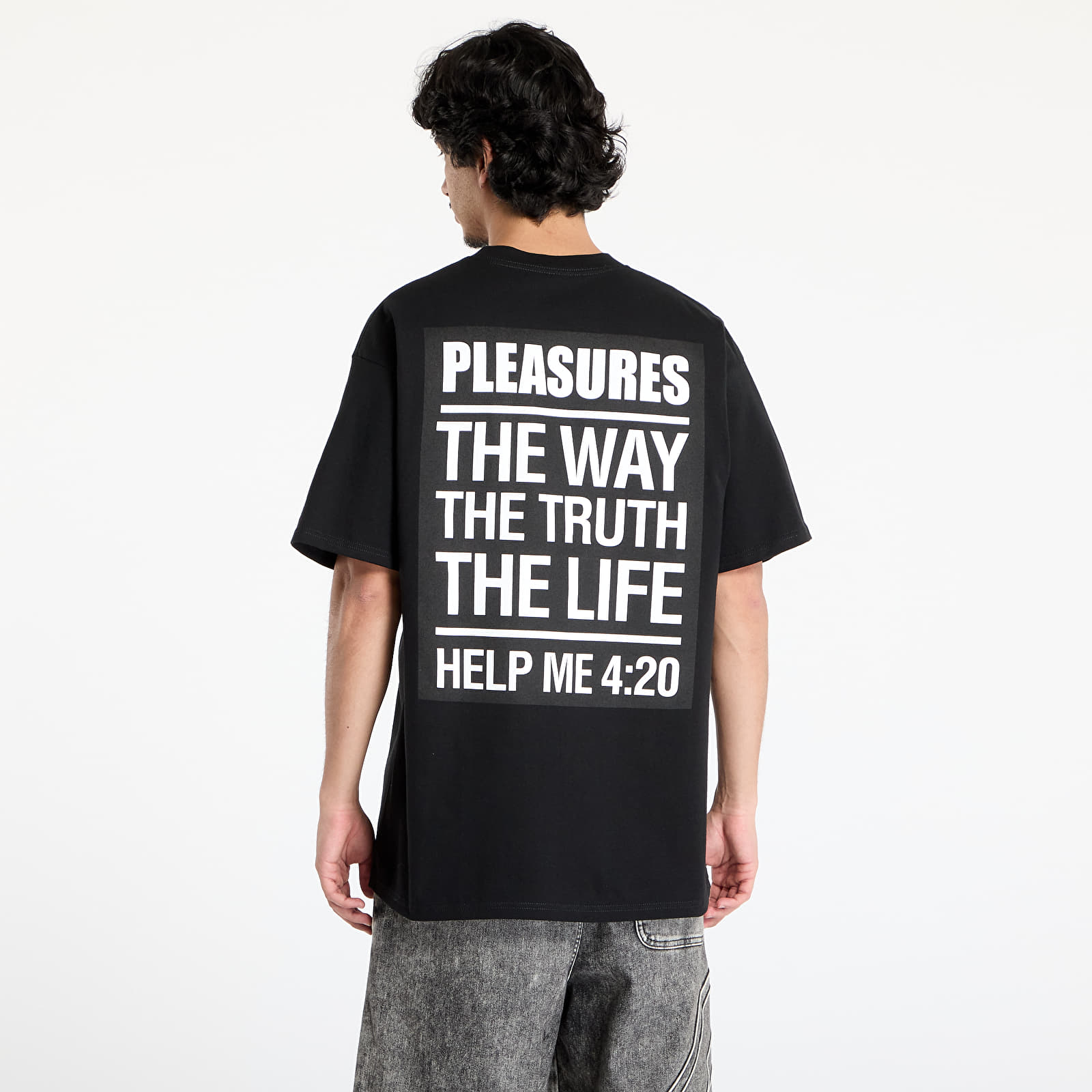 Men's T-shirts PLEASURES Scripture T-Shirt Black