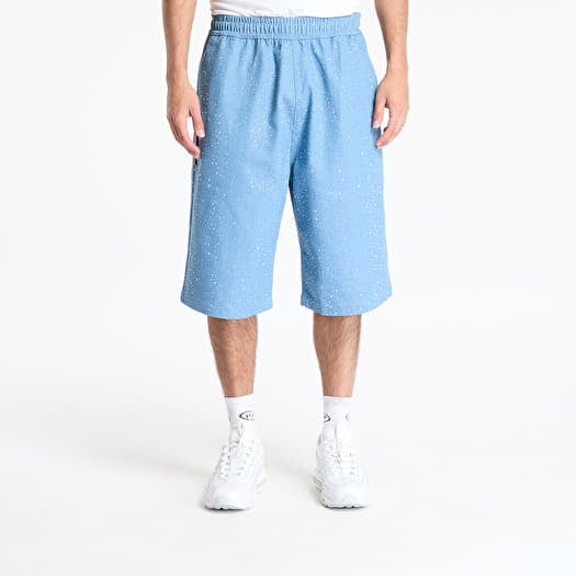 Szorty PLEASURES Glitter Baggy Denim Shorts Light Indigo